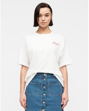 Jack & Jones Jxvalentine Loose Ss Tee Jrs - Wit