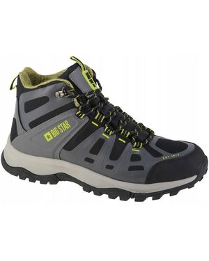 Big Star Hooggesneden Wandelschoenen /Zwart) - Grijs