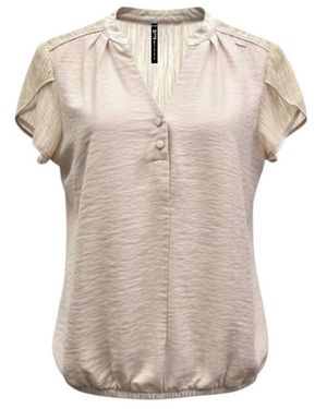ZIP73 Top Korte Mouw Z26/115/02/255 - Naturel