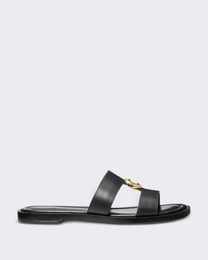 Michael Kors Erin Flat Sandal - Zwart