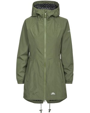 Trespass Ladies Waterproof Shell Jacket (Moss) - Green