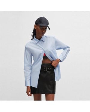 HUGO Oversized Blouse (Helder) - Blauw