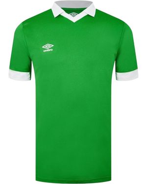 Umbro V Hals Regular T-Shirt Met Korte Mouwen (Smaragdgroen/