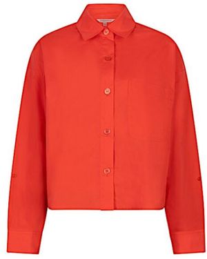 EsQualo Blouse Sp26-10016 Chili - Rood
