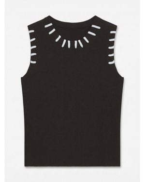 Vero Moda Vmlea Sl Knit Top Knt Exp - Zwart