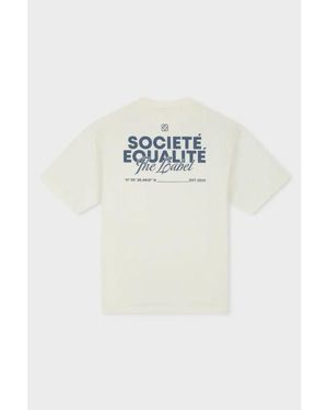 Equalite Societé 2.0 Oversized Tee Off - Wit