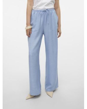 Vero Moda Vmmelaney Hw Loose Pant Wvn Ga Noos - Blauw