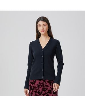 S&J Weekends Vest Met V-Hals - Blauw