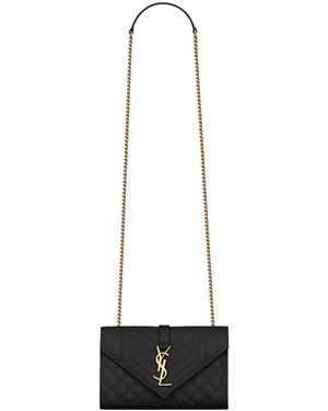 Saint Laurent Envelope Kleine Tas - Zwart