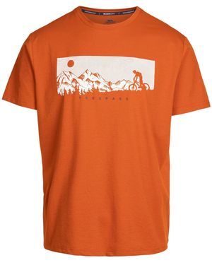 Trespass Nellow Biker T-Shirt (Burnt Marl) - Orange