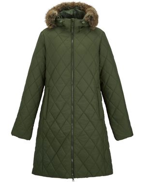 Regatta Ladies Fionne Long Length Jacket (Dark) - Green