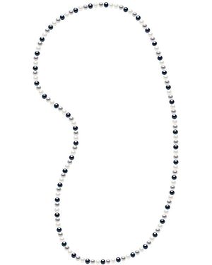 Ateliers Saint Germain Long Necklace Real Cultured Freshwater Pearls Baroque 6-7 Mm - Metallic