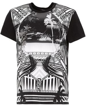 Balmain Resort Logo T-Shirt Cotton - Black