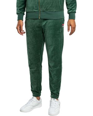 Fila Eddie Velour Joggingbroek Met Bamboe Badge - Groen