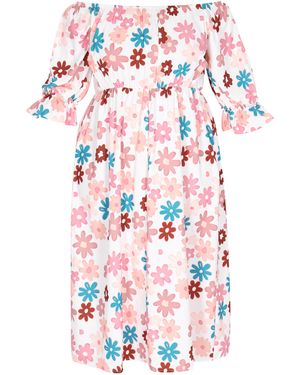 myMo Grote Maten Jurk Vrouwen - Wit