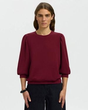 SELECTED Top Lange Mouw 16082379 - Rood