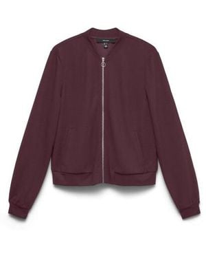 Vero Moda Vmliv Ls Bomber Jacket Mfo - Paars