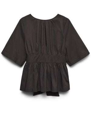 Vero Moda Vmfriba 2/4 Detail Top Wvn - Zwart