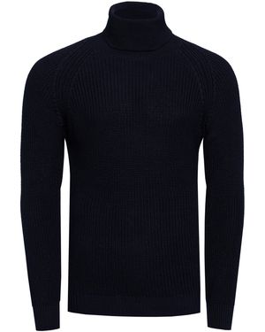 Rusty Neal Chunky Slim Fit Coltrui - Blauw
