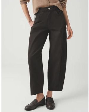 Opus Lissie Bolde Barrel Jeans - Zwart