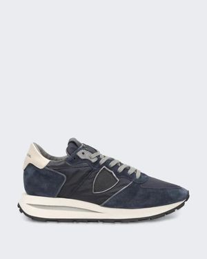 Philippe Model Lage Tropez Sneaker Met Sportief Accent - Blauw