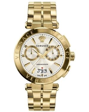 Versace Vbr060017 Tone Aion Chrono Watch Stainless Steel - Metallic