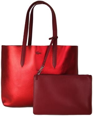 Lacoste Anna Reversible Tote Bag Textile - Red