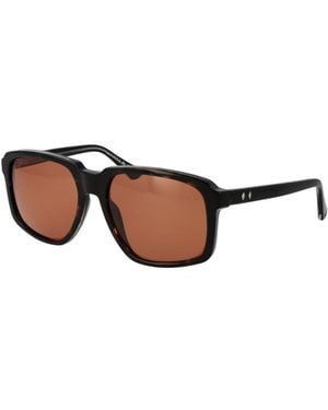 Web Acetate Sunglasses - Brown
