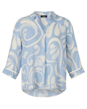 FRAPP Blouse Lange Mouw 2652666 - Blauw