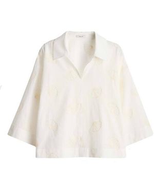 Opus Blouse Lange Mouw 10549214075423 - Wit