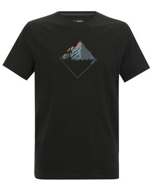 Regatta Breezed Mountain Peaks T-Shirt - Zwart