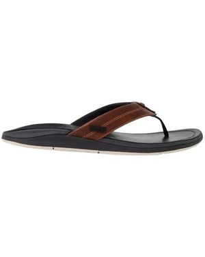 Reef Leather Bruin Slipper