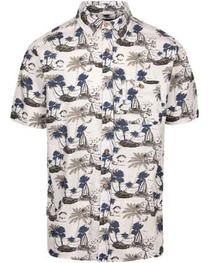 Trespass Frantom Woven Casual Shirt (Off) Cotton - Multicolour