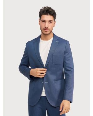 BLUE INDUSTRY Jersey Colbert 24/7 Stretch - Blauw