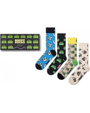 Happy Socks Giftbox 4P Sokken Happy Animals Multi - Groen