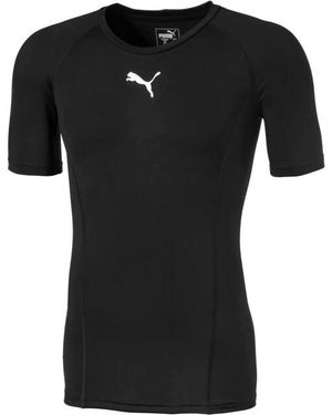 PUMA Liga Base Layer Top Met Korte Mouwen - Zwart