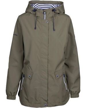 Trespass Ladies Flourish Waterproof Jacket (Herb) - Green