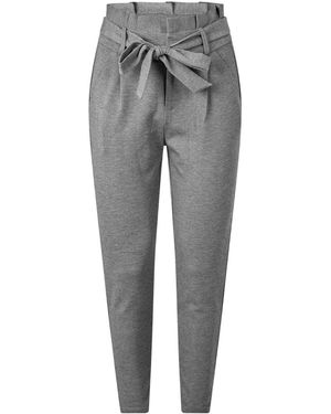 Vero Moda Hoge Taille Broek (Medium Grijs Melange)