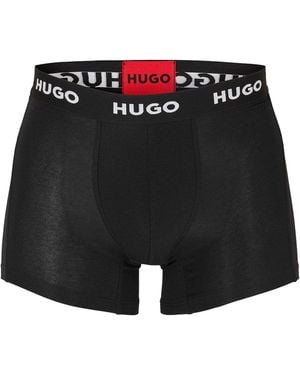 HUGO Boxershorts Voor Met Nauwsluitende Pasvorm (Set Van 3) - Zwart