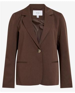 Vila Vibella L/S Blazer Noos - Bruin