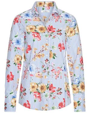 HV Polo Blouse Lange Mouw 04041005 Dorien - Blauw