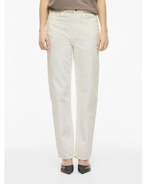 Vila Vikelly Jaf Hw Straight Jeans-Noos - Naturel