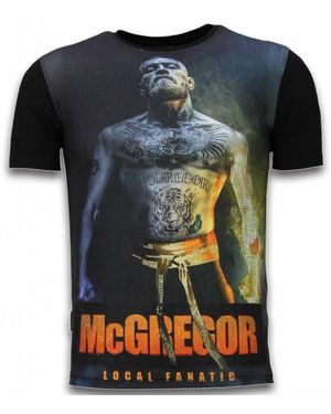 Local Fanatic Conor Rhinestone T-Shirt - Zwart