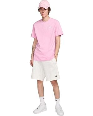 Nike Club T-Shirt Stijging) - Roze