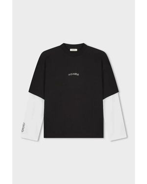 Equalite Etienne Double Layer Longsleeve Tee - Zwart