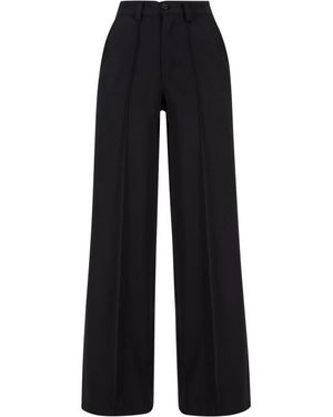 Urban Classics Wijd Geplooide Broek - Zwart