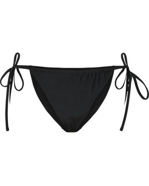 Pieces Strik Bikini Slip Pcbaomi Effen - Zwart