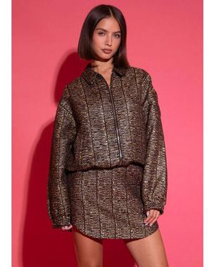 Studio Amaya Victoria Bomber Jasje Goud - Rood