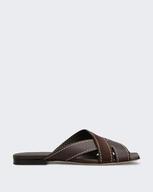 Tod's Sand.Cuoio Flat 99L Fasce Incr - Bruin