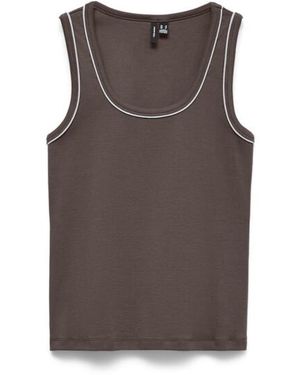 Vero Moda Vmmonna Sl Contrast Top Box Jrs - Bruin